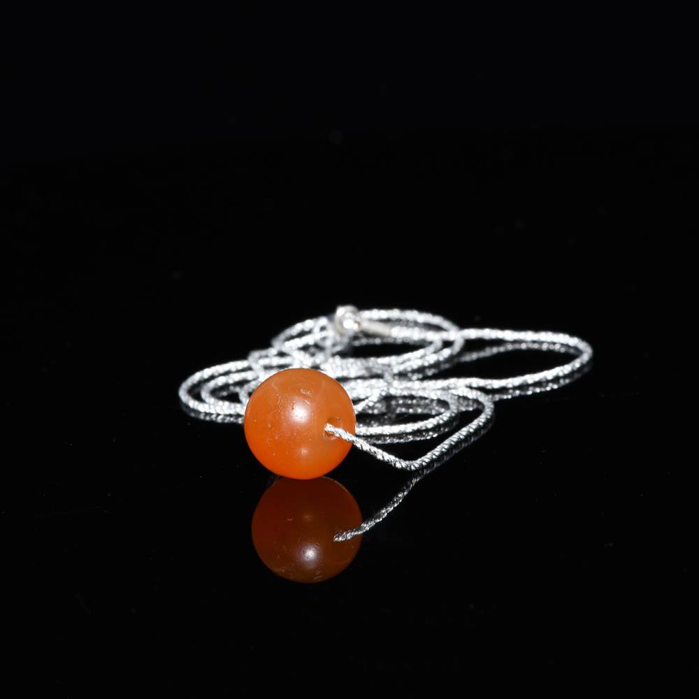 An Egyptian Carnelian Bead set as a pendant, Middle Kingdom, ca. 2017 - 1750 BCE