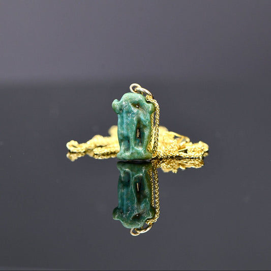 An Egyptian Faience Uraeus Amulet, 21st Dynasty, ca. 1069 - 945 BCE
