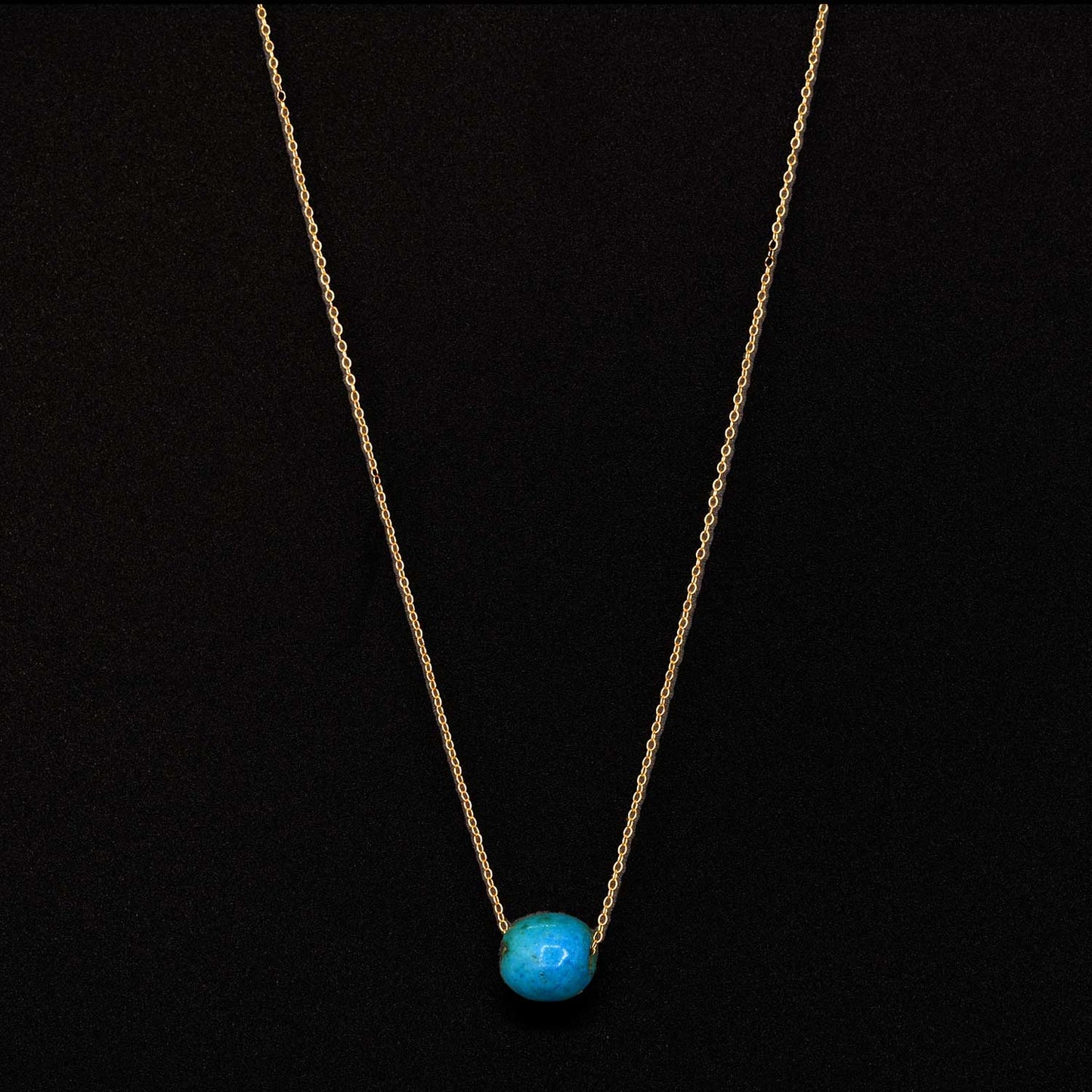 An Egyptian Faience Ball Bead Pendant, Middle Kingdom, ca. 2141 - 2122 BCE