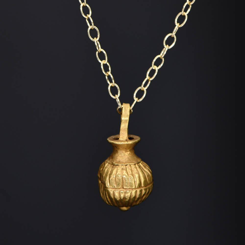 A Greek Gold Vase Pendant, Hellenistic Period, ca. 3rd - 1st century BCE