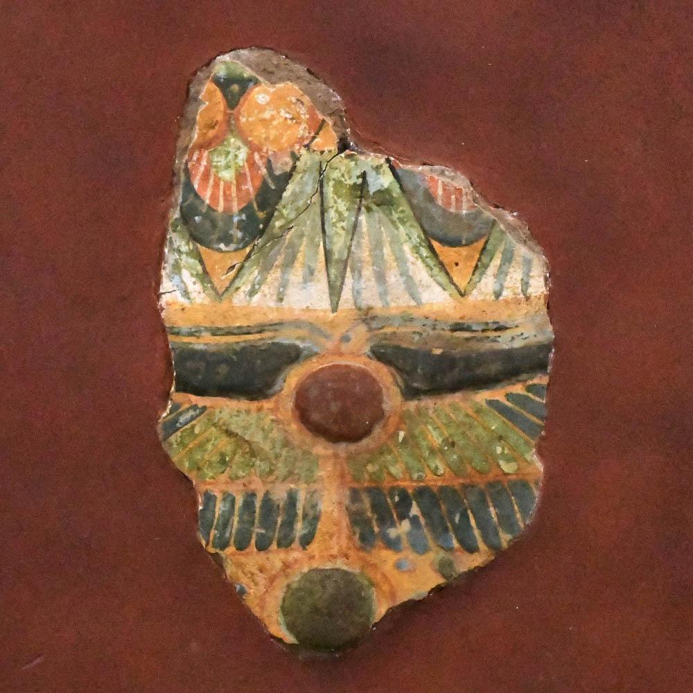 An Egyptian Polychrome Sarcophagus Fragment, Third Intermediate Period, ca. 1069 - 712 BCE