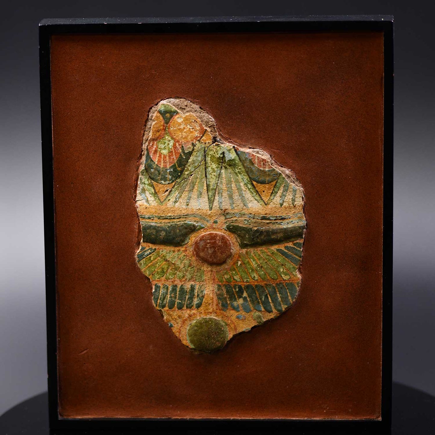 An Egyptian Polychrome Sarcophagus Fragment, Third Intermediate Period, ca. 1069 - 712 BCE