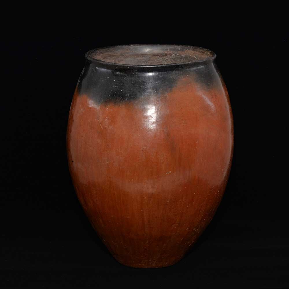 A large Egyptian Black-topped Redware Vessel, Pre-Dynastic Period, 3600-3400 BCE