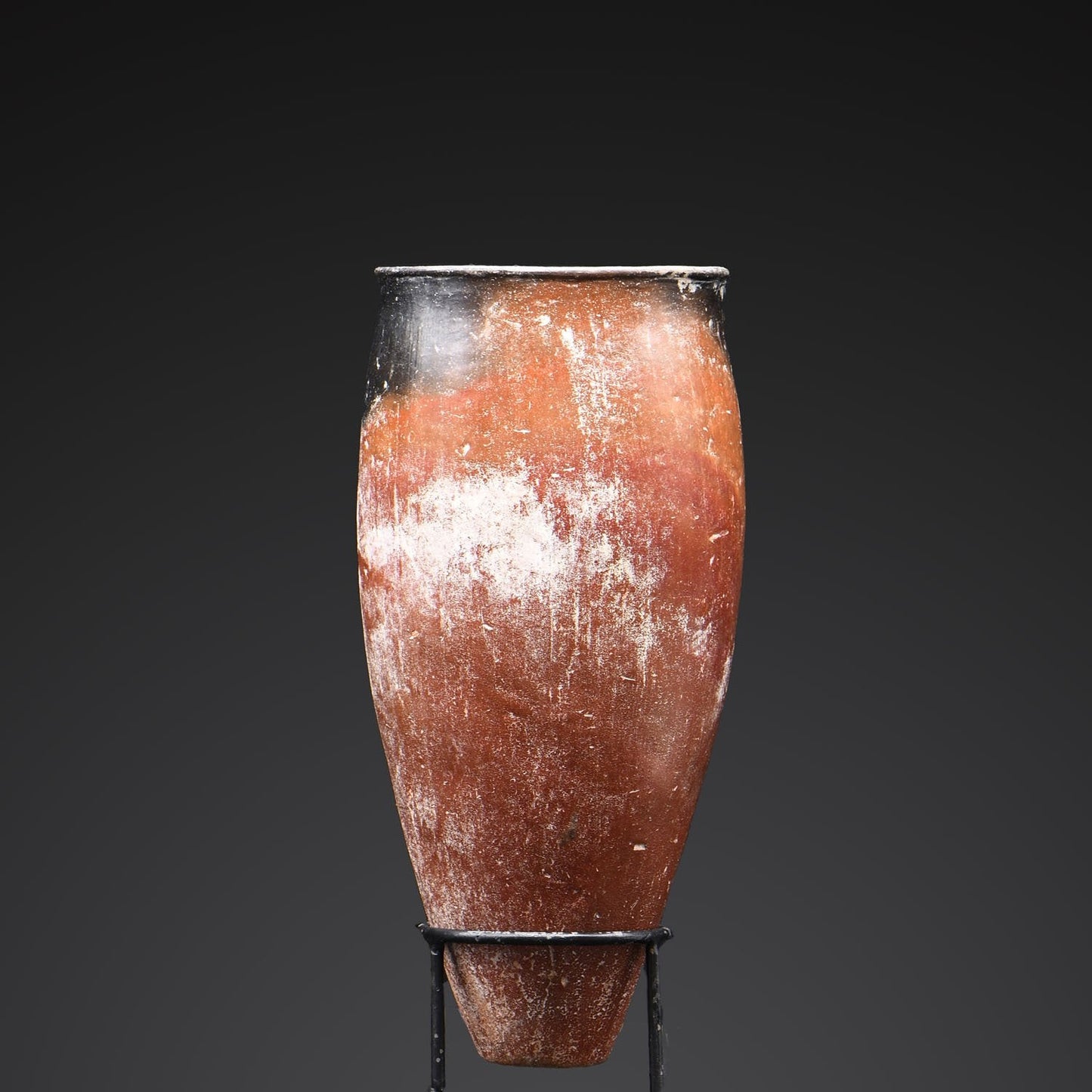 A large Egyptian Pre-Dynastic Blacktop Vessel, Naqada I, ca. 3600 - 3300 BCE