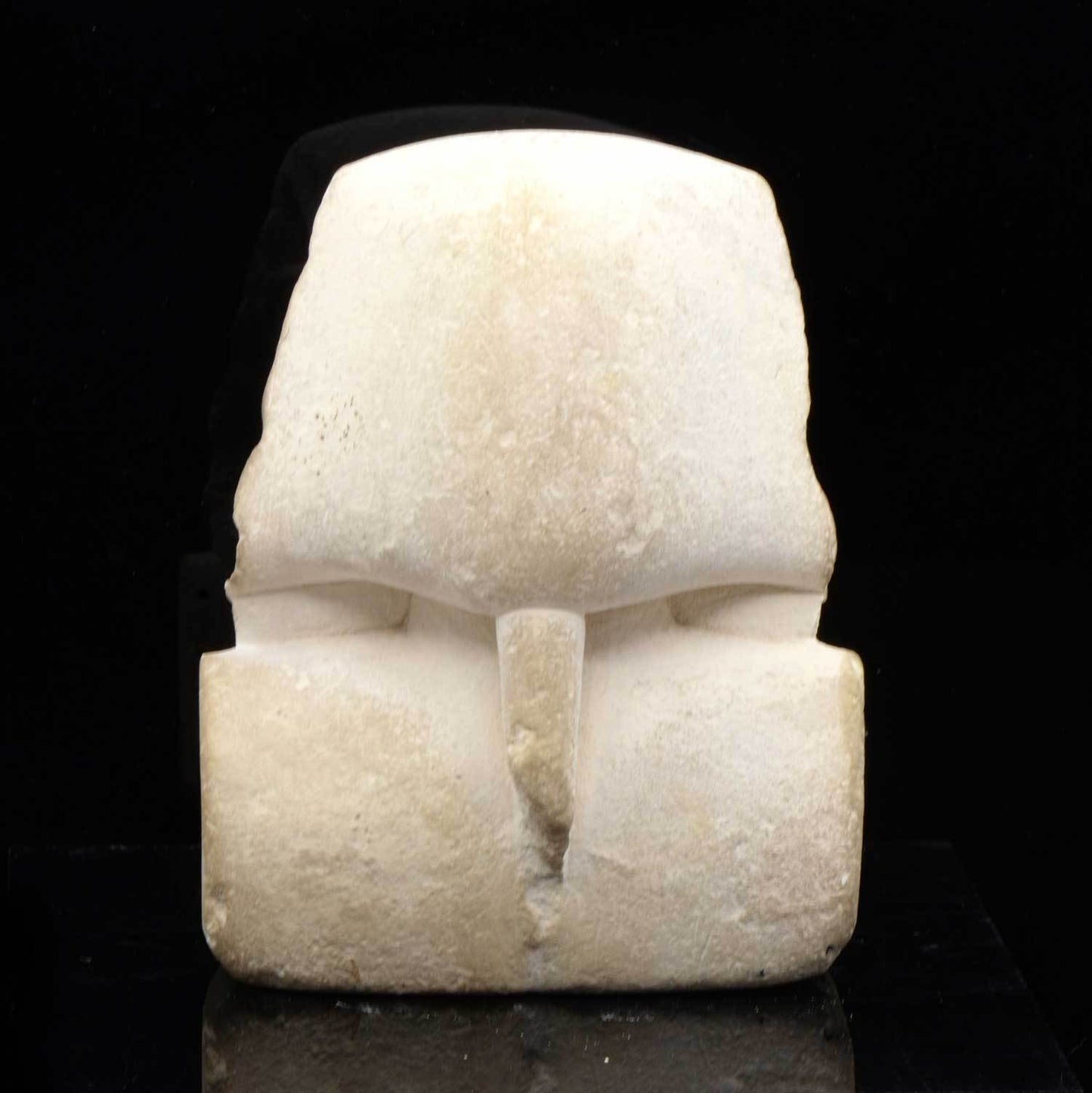 An Egyptian Limestone Sculptor's Model of a Pharaoh, Ptolemaic Period, ca. 332 - 30 BCE