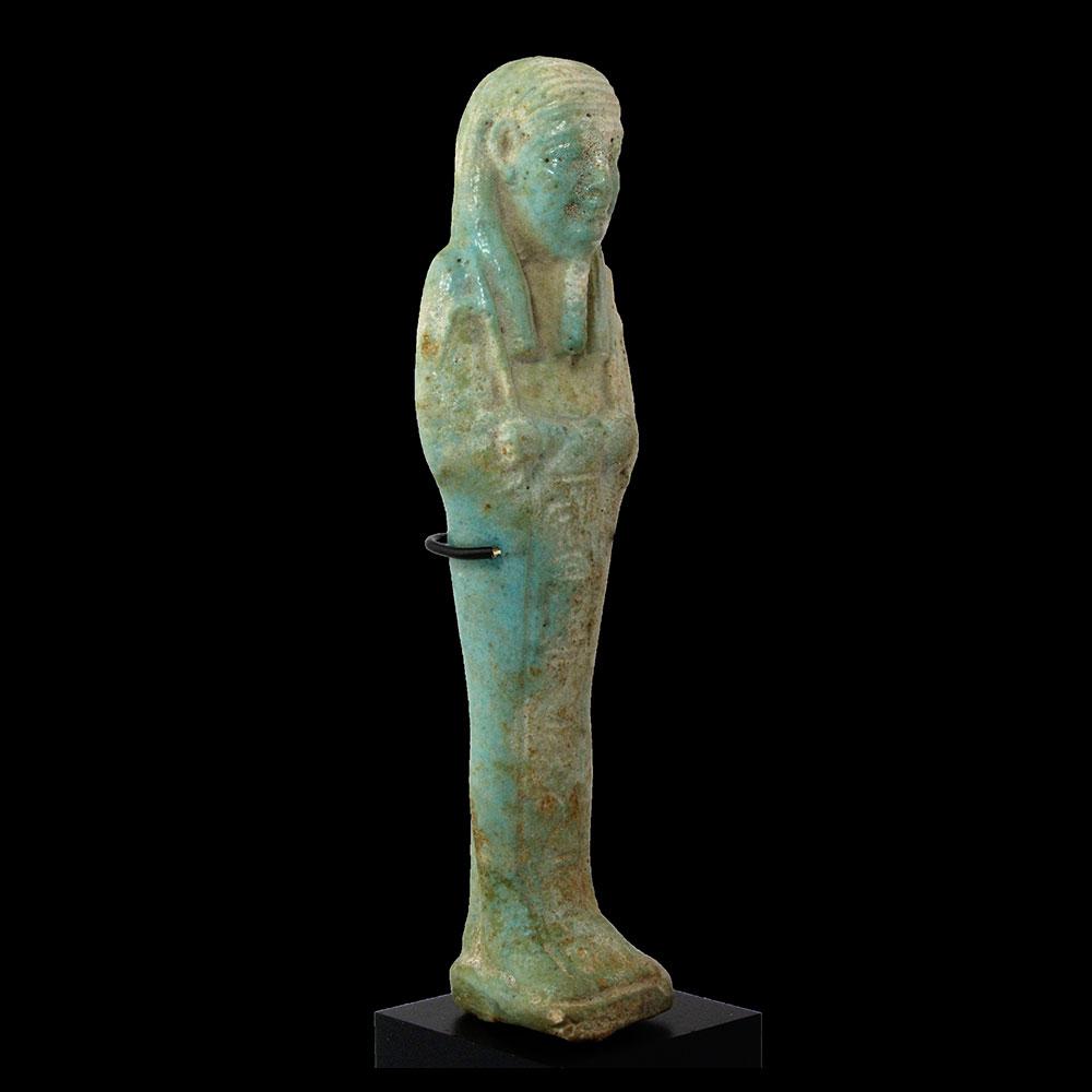 An Egyptian Ushabti for the Overseer of the army Horkhebi, 26th Dynasty ca. 664 -525 BCE