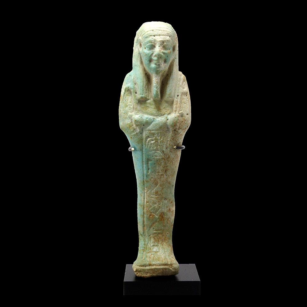 An Egyptian Ushabti for the Overseer of the army Horkhebi, 26th Dynasty ca. 664 -525 BCE