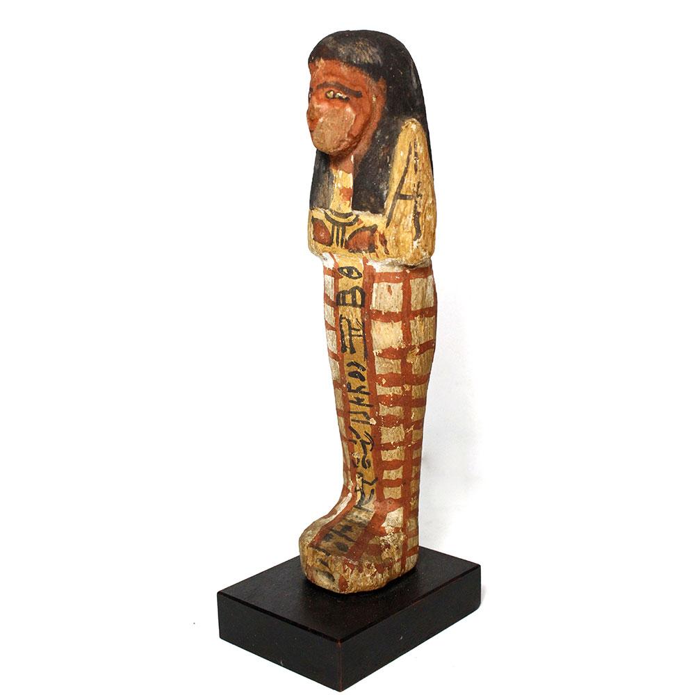 A good Egyptian Wood Shabti for Khaemwaset, 20th Dynasty , ca. 1187 - 1069 BCE