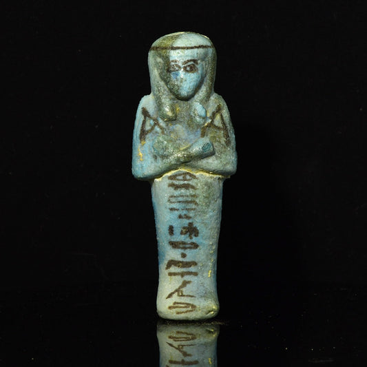An Egyptian Faience Shabti for Tjenet-Osorkon, 21st Dynasty, ca. 1069 - 945 BCE