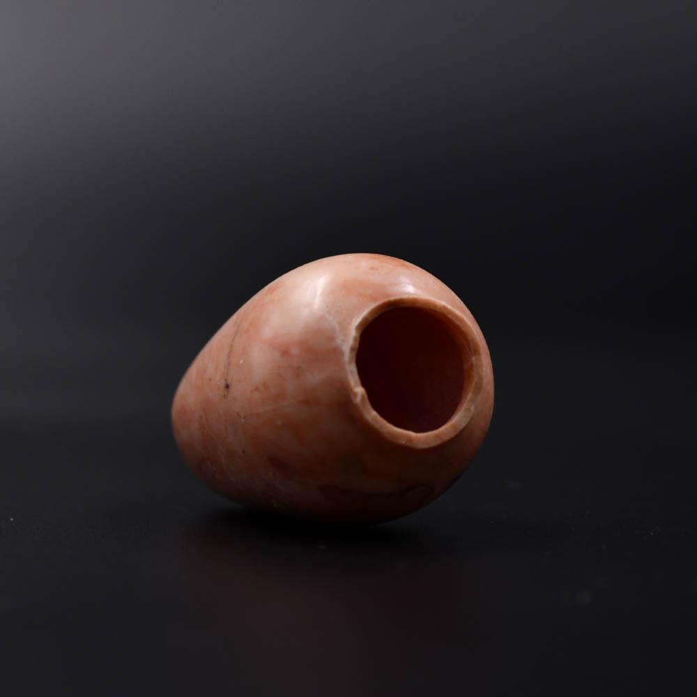 A fine Egyptian Pink Limestone Cosmetic Jar, Middle Kingdom, ca 2040-1786 BCE