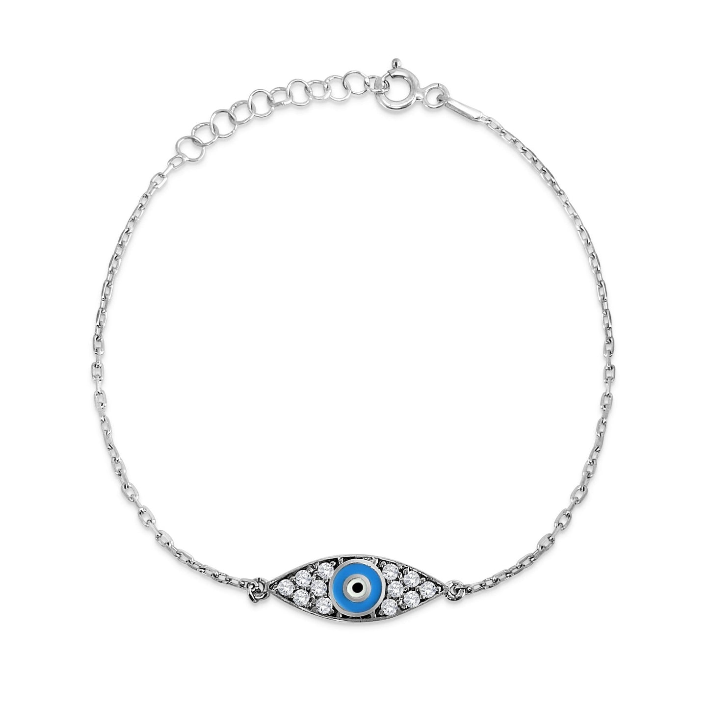 Baby Blue Evil Eye Bracelet