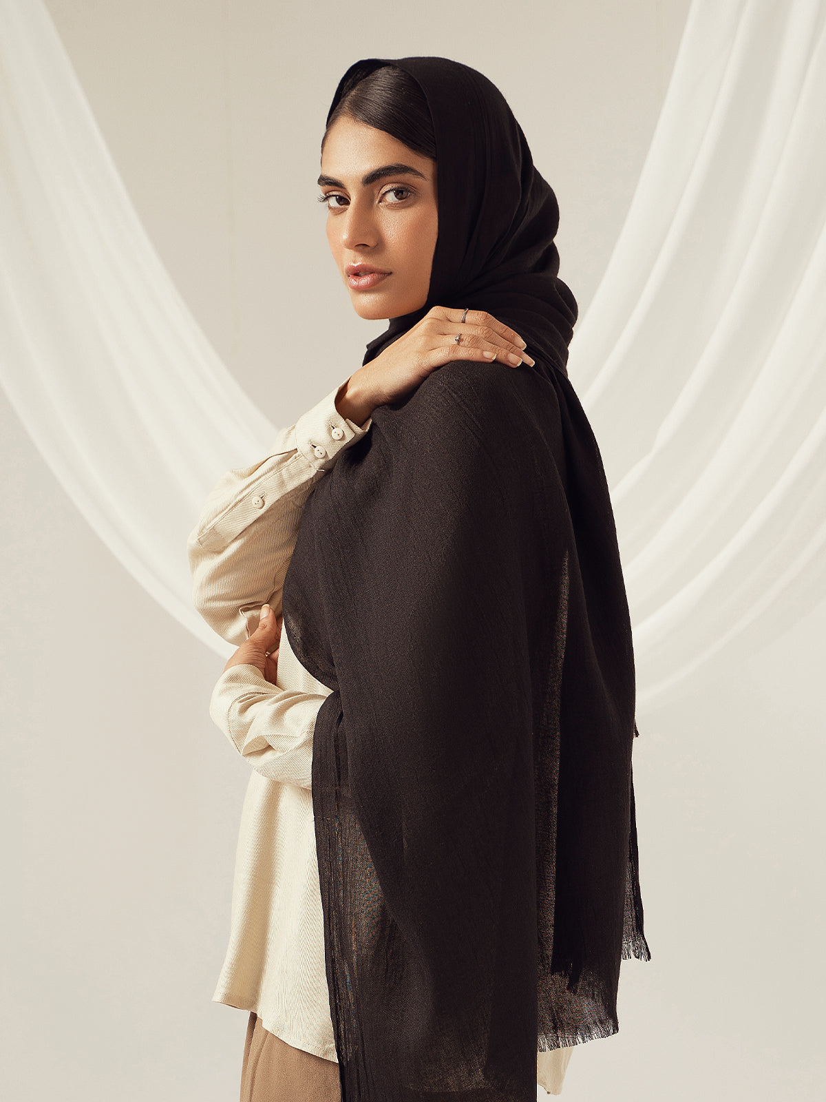 Eco-Luxe Scarves & Hijabs - Black