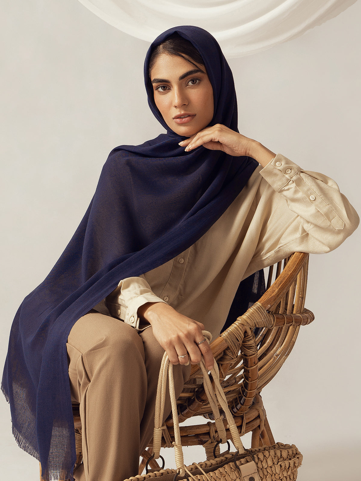 Eco-Luxe Scarves & Hijabs - Navy