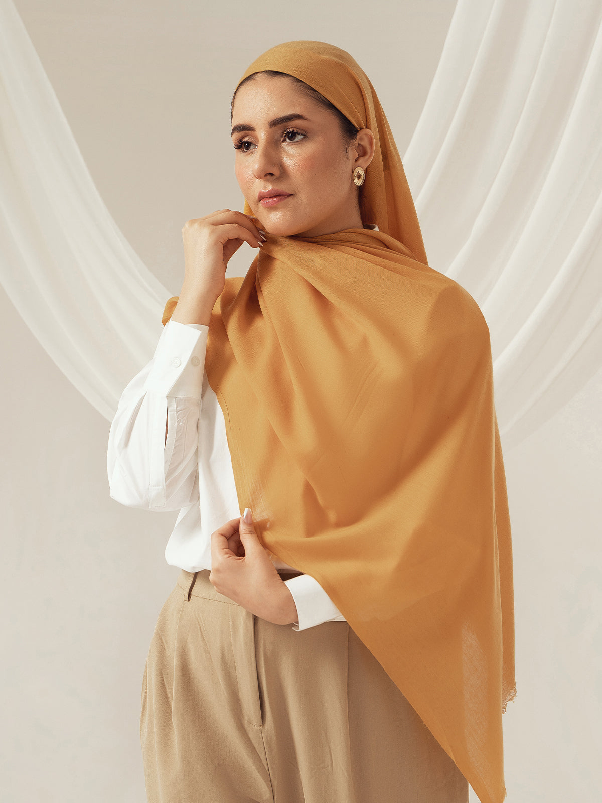 Eco-Luxe Scarves & Hijabs - Honey Mustard