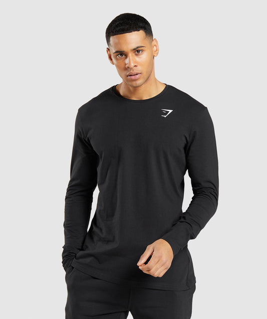 Gymshark Essential Long Sleeve T-Shirt - Black