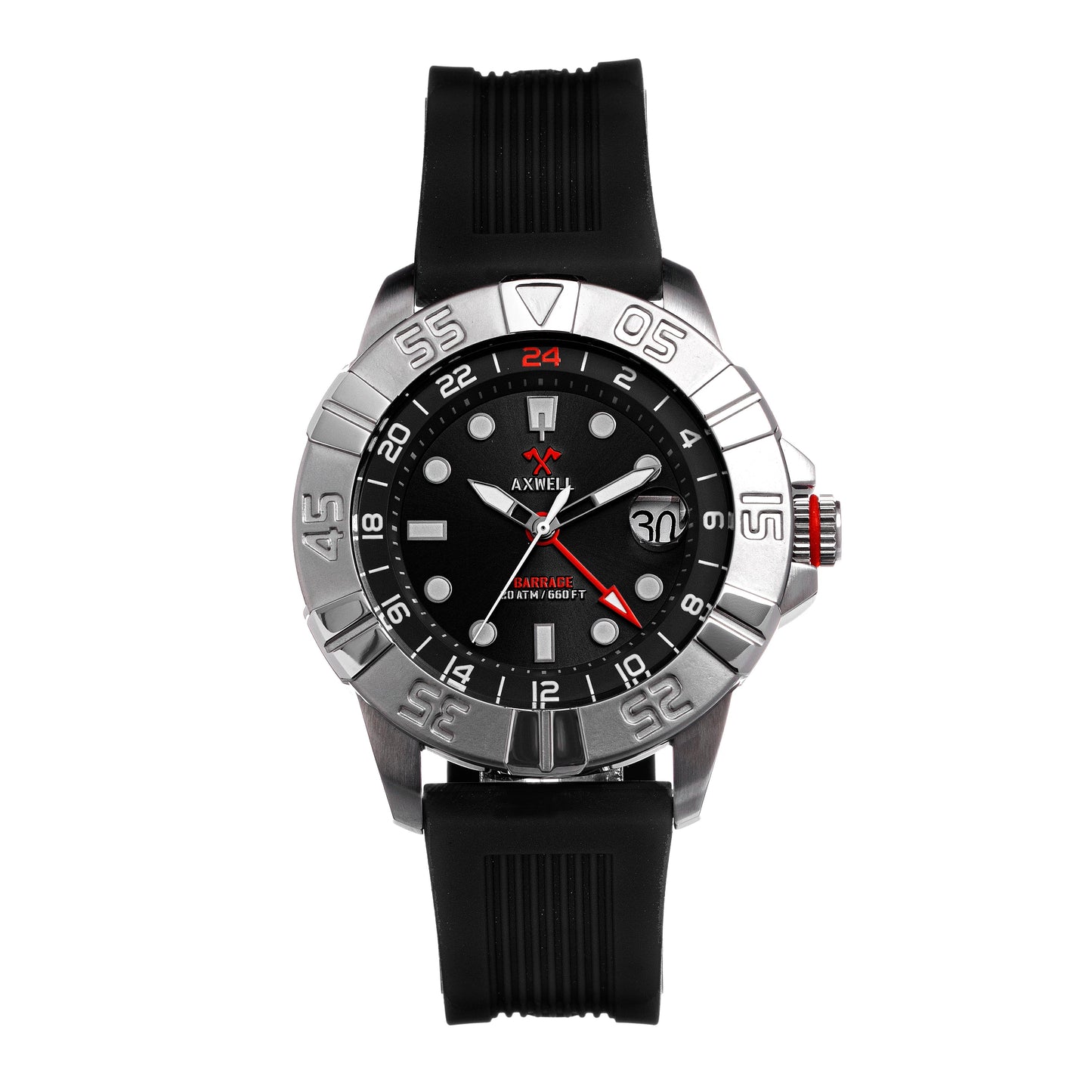 Axwell Barrage 45mm Black Men's Watch