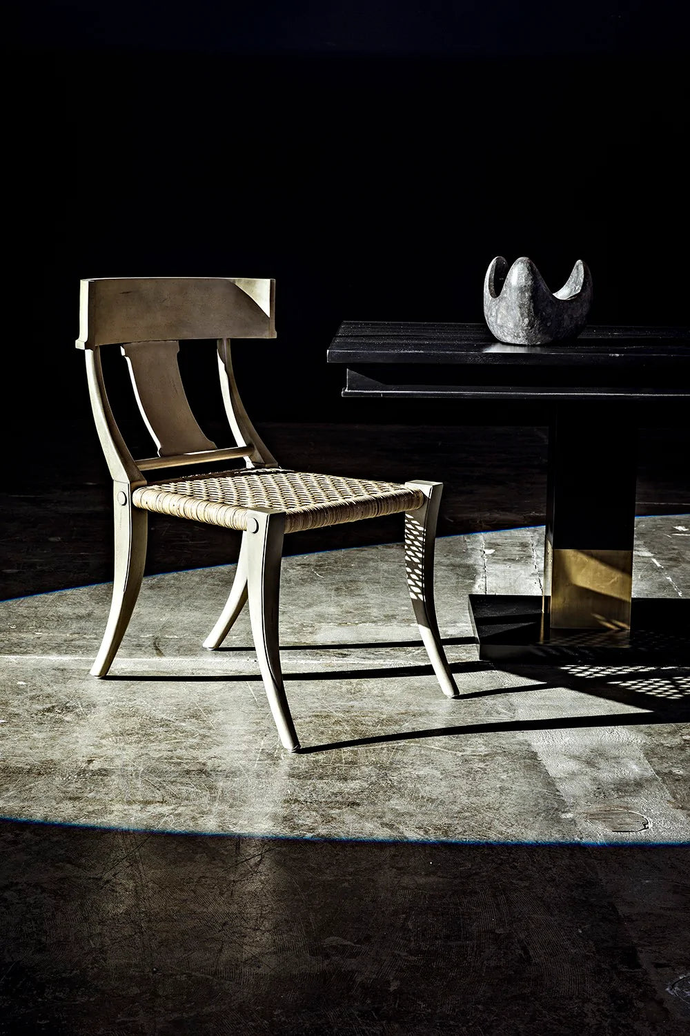 Layton Chair with Rattan