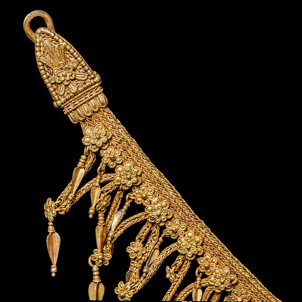 A Hellenistic Gold Strap Necklace, ca. 3rd - 2nd century BCE