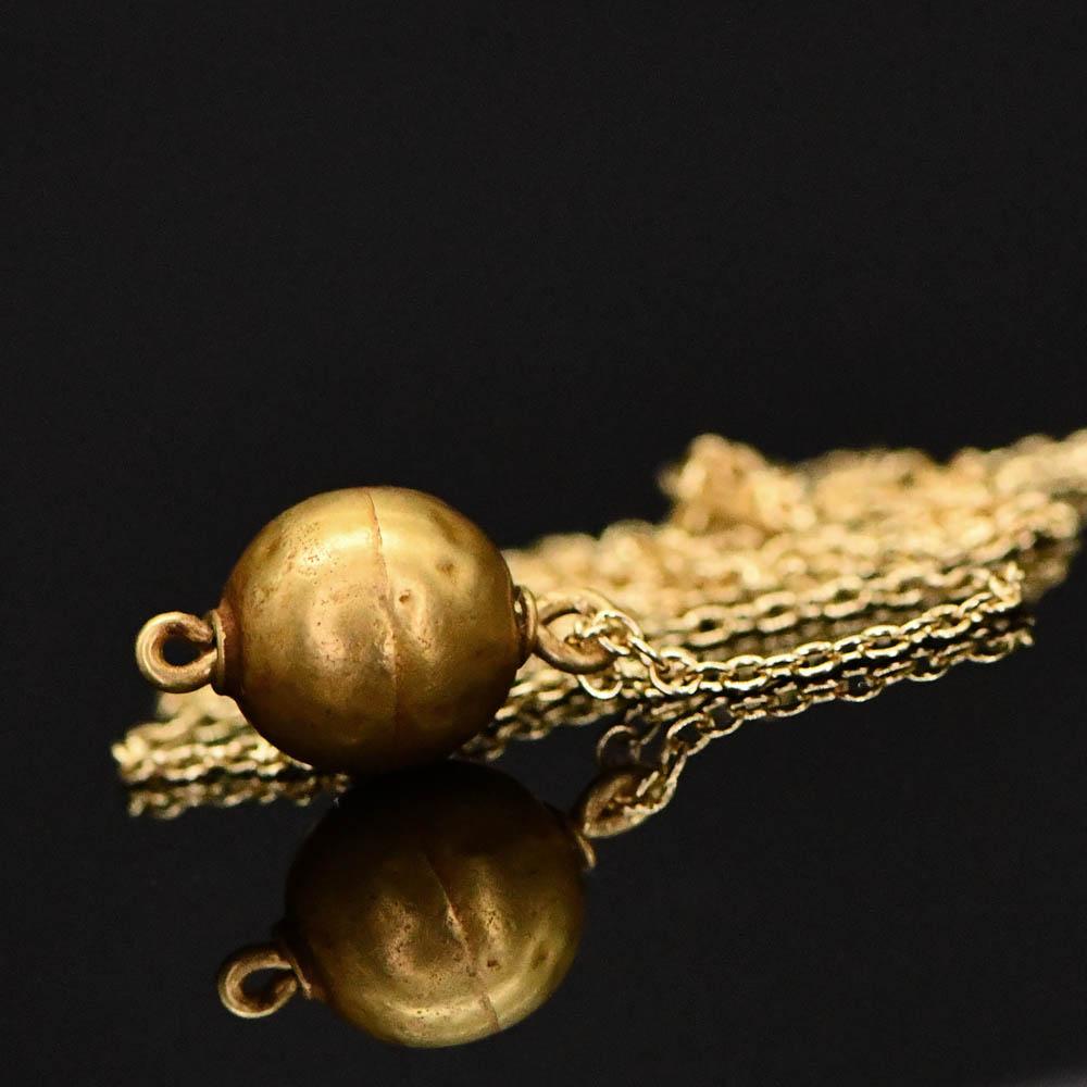 A Greek Gold Ball Bead Pendant, Hellenistic Period, ca. 3rd - 1st century BCE