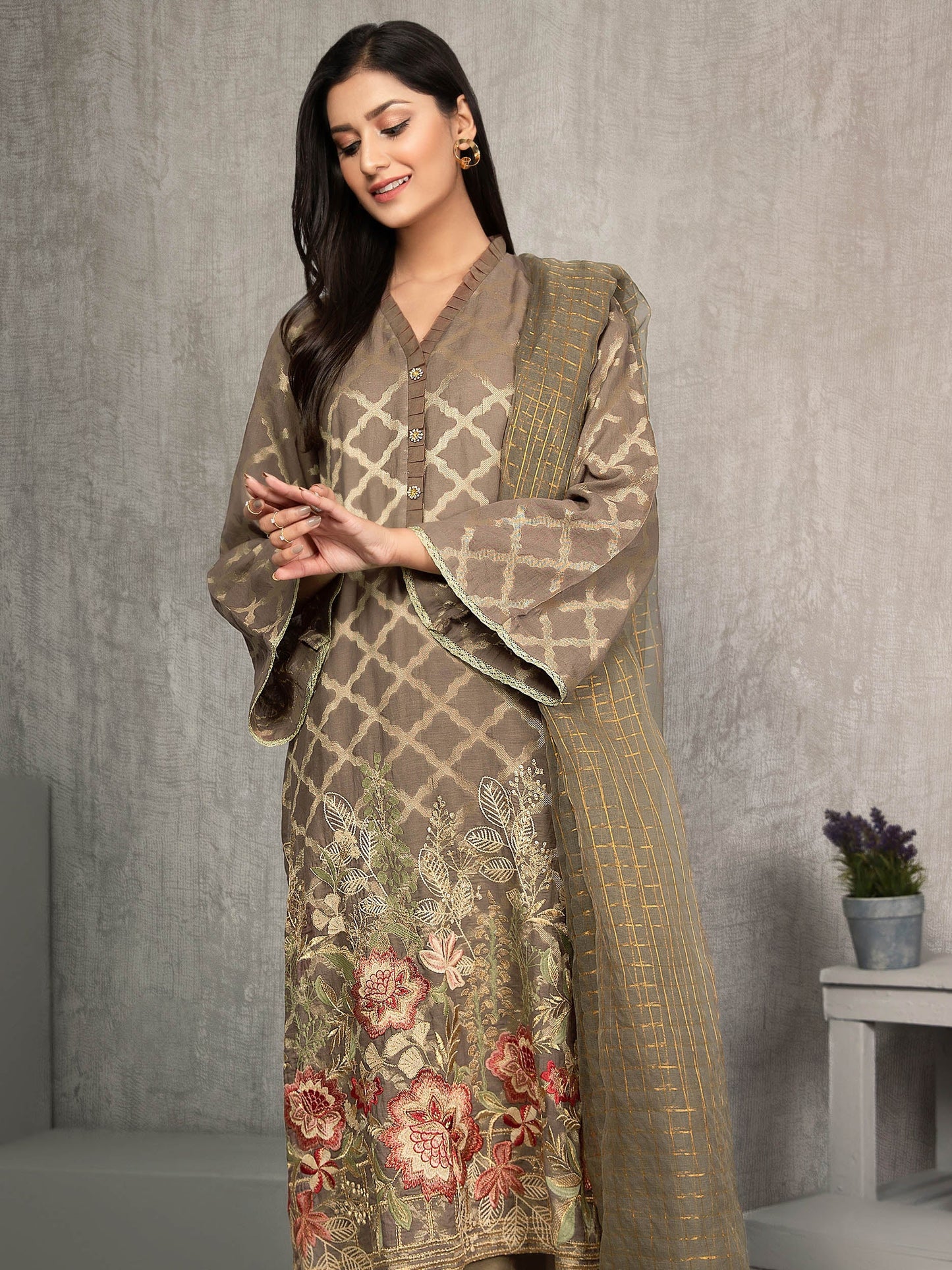 2 Piece Embroidered Lawn Suit