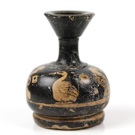 A Red-Figure Xenonware Squat Lekythos with Duck, Magna Graecia, ca. 4th century BCE