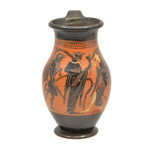 An Attic Black Figure Dot Ivy Class Olpe, ca. 6th century BCE