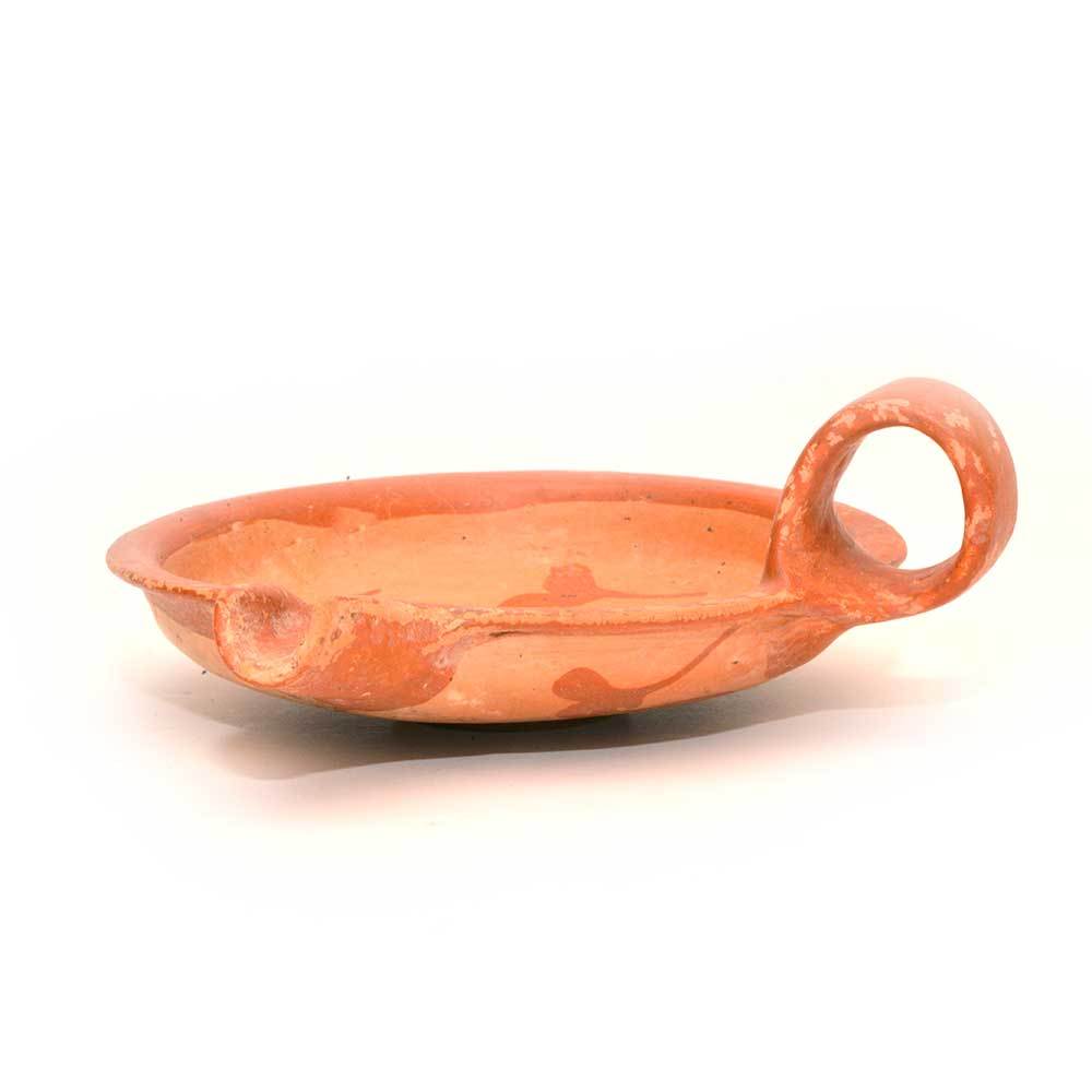 A Mycenaean Terracotta Shallow Pouring Bowl, late Helladic Period, ca. 1400-1350 BCE