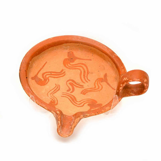 A Mycenaean Terracotta Shallow Pouring Bowl, late Helladic Period, ca. 1400-1350 BCE