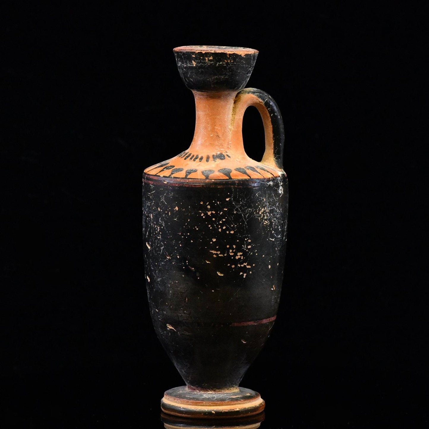 An Attic Black Glazed Lekythos, ca. 5th century BCE