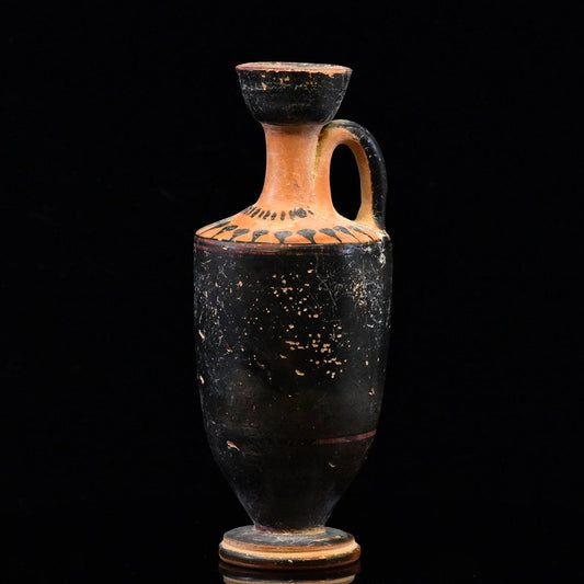 An Attic Black Glazed Lekythos, ca. 5th century BCE