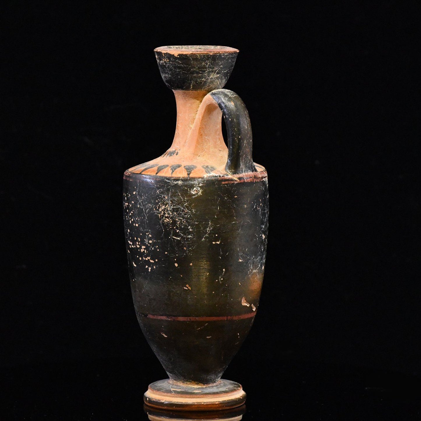 An Attic Black Glazed Lekythos, ca. 5th century BCE