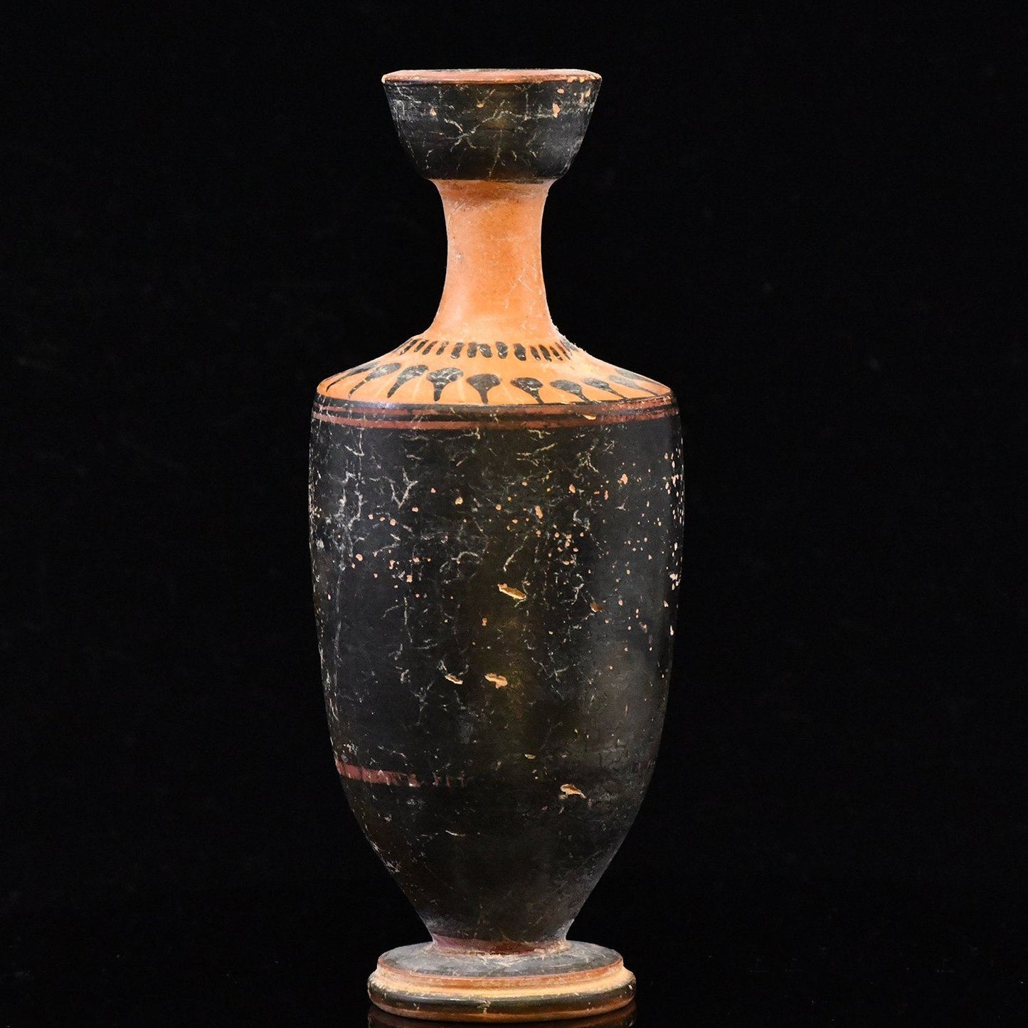 An Attic Black Glazed Lekythos, ca. 5th century BCE