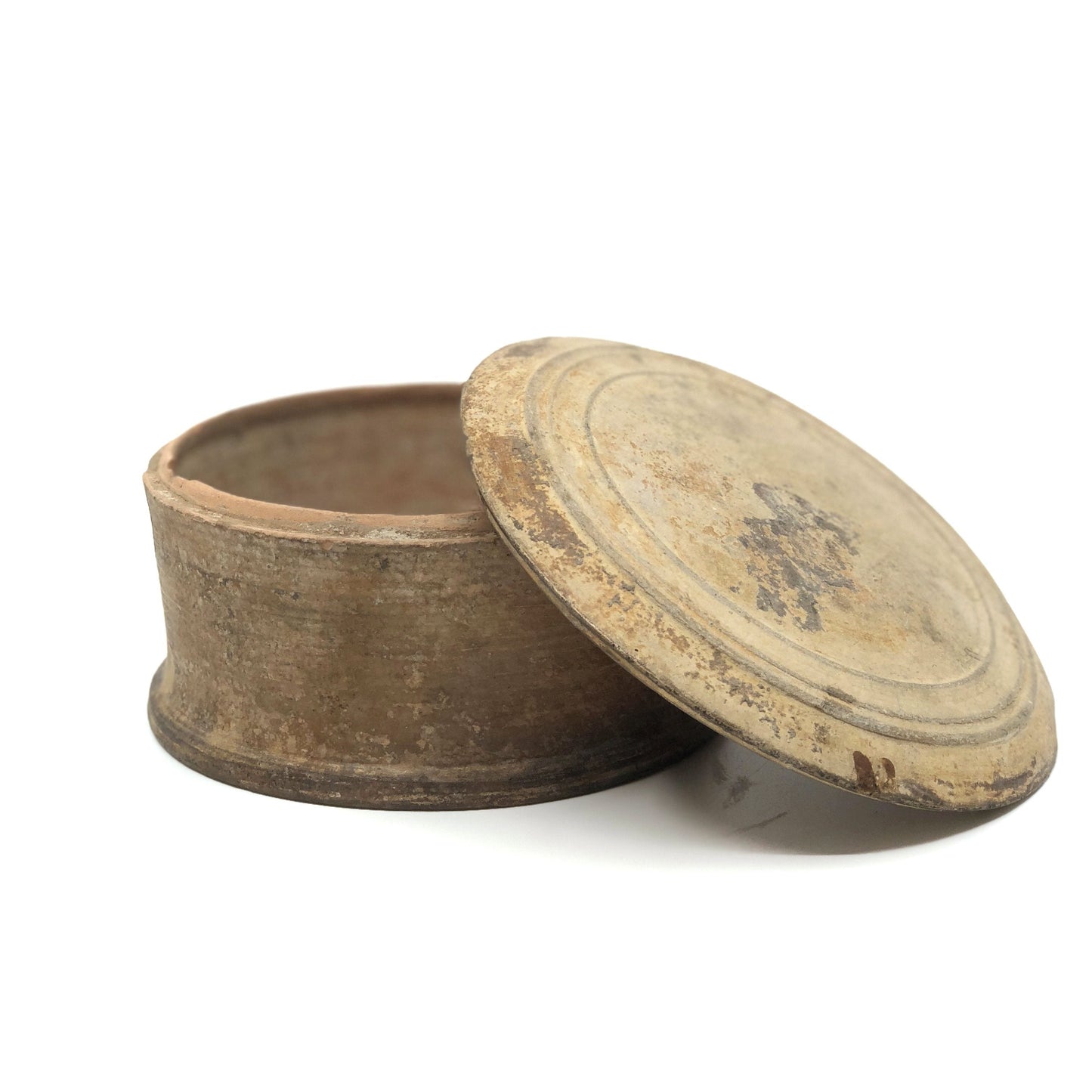 An Attic Classical Pottery Lidded Pyxis, ca 5th Century BCE