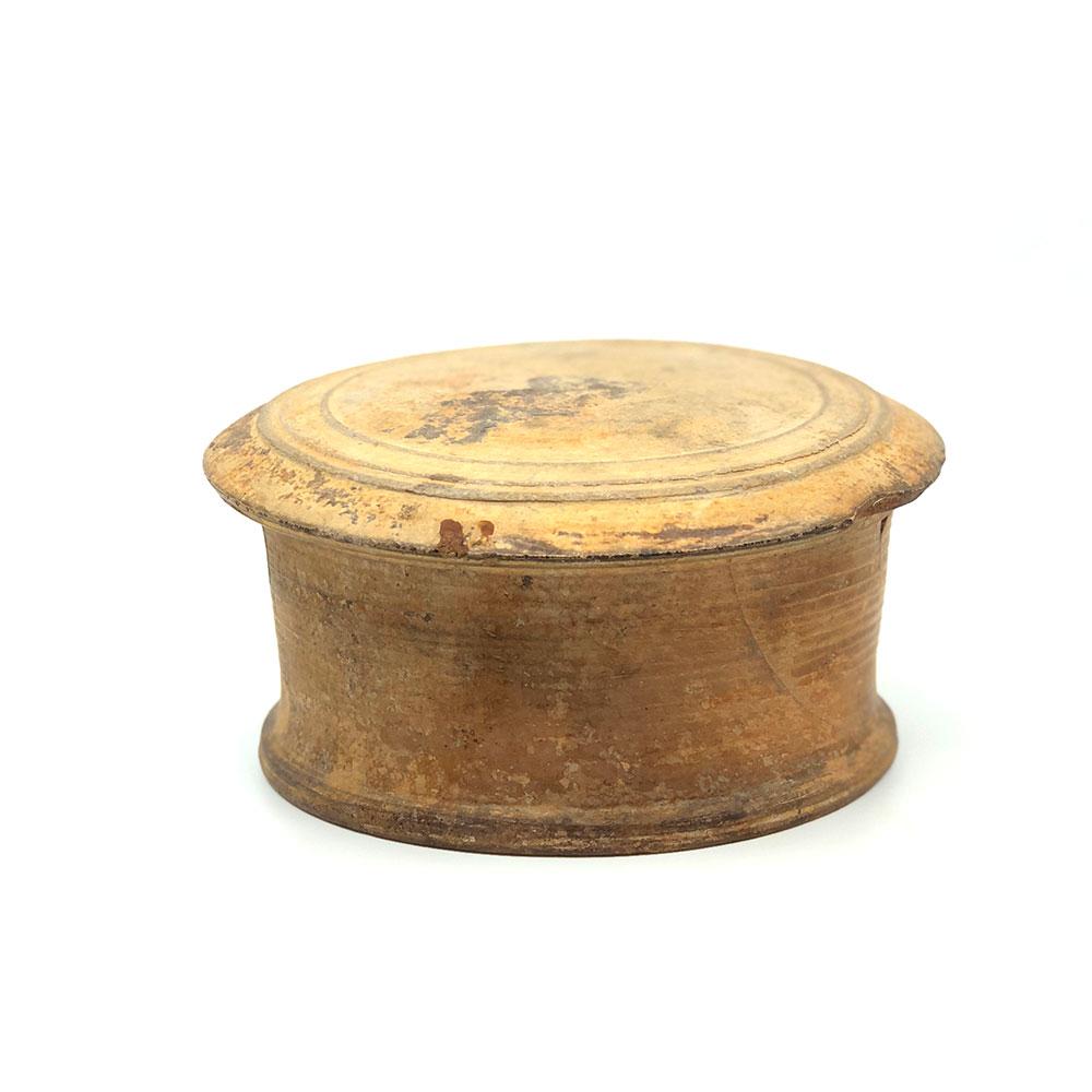 An Attic Classical Pottery Lidded Pyxis, ca 5th Century BCE