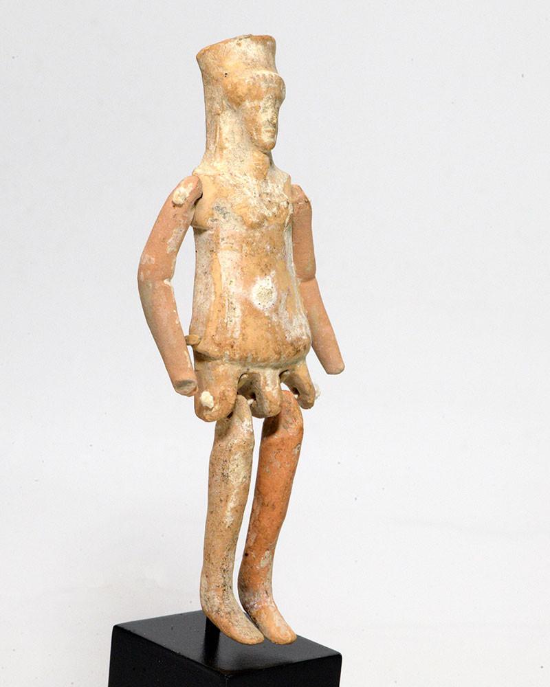 A Boeotian Terracotta Jointed Figurine, Archaic Period, ca. 5th Century BCE