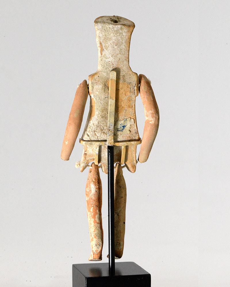 A Boeotian Terracotta Jointed Figurine, Archaic Period, ca. 5th Century BCE