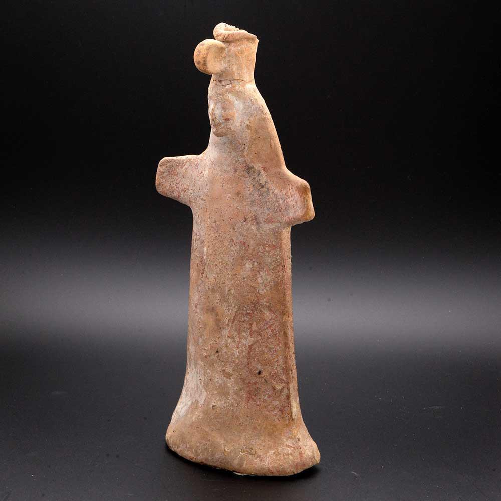 A Boeotian Terracotta Pappades Statuette, Archaic Period, ca. 6th century BCE