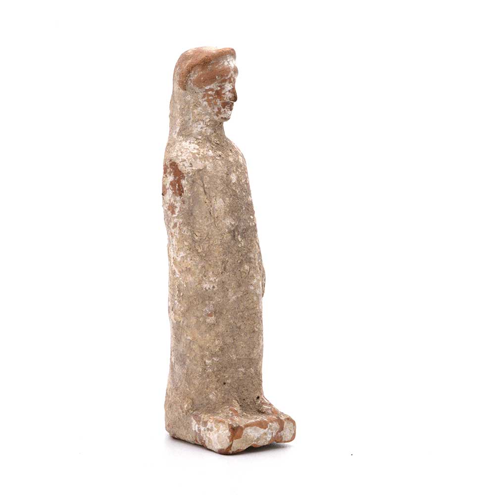 A Hellenistic Terracotta Statuette of a Standing Girl, ca. 3rd-1st Century BCE