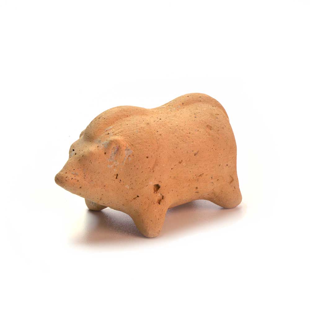 A Greek Terracotta Figure of a Boar, ca. 5th - 4th Century BCE