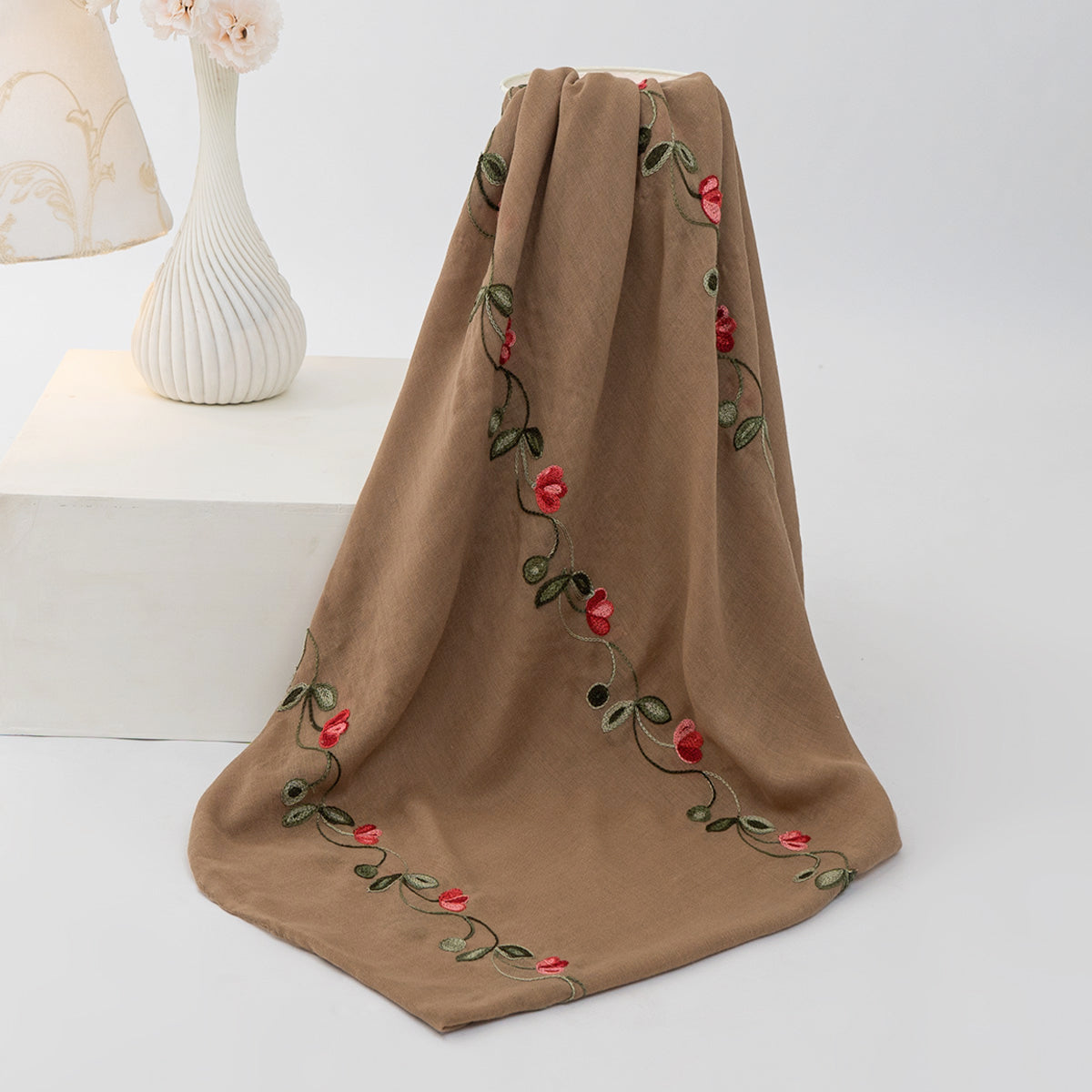 Gardenia Lawn Hijabs - Chestnut