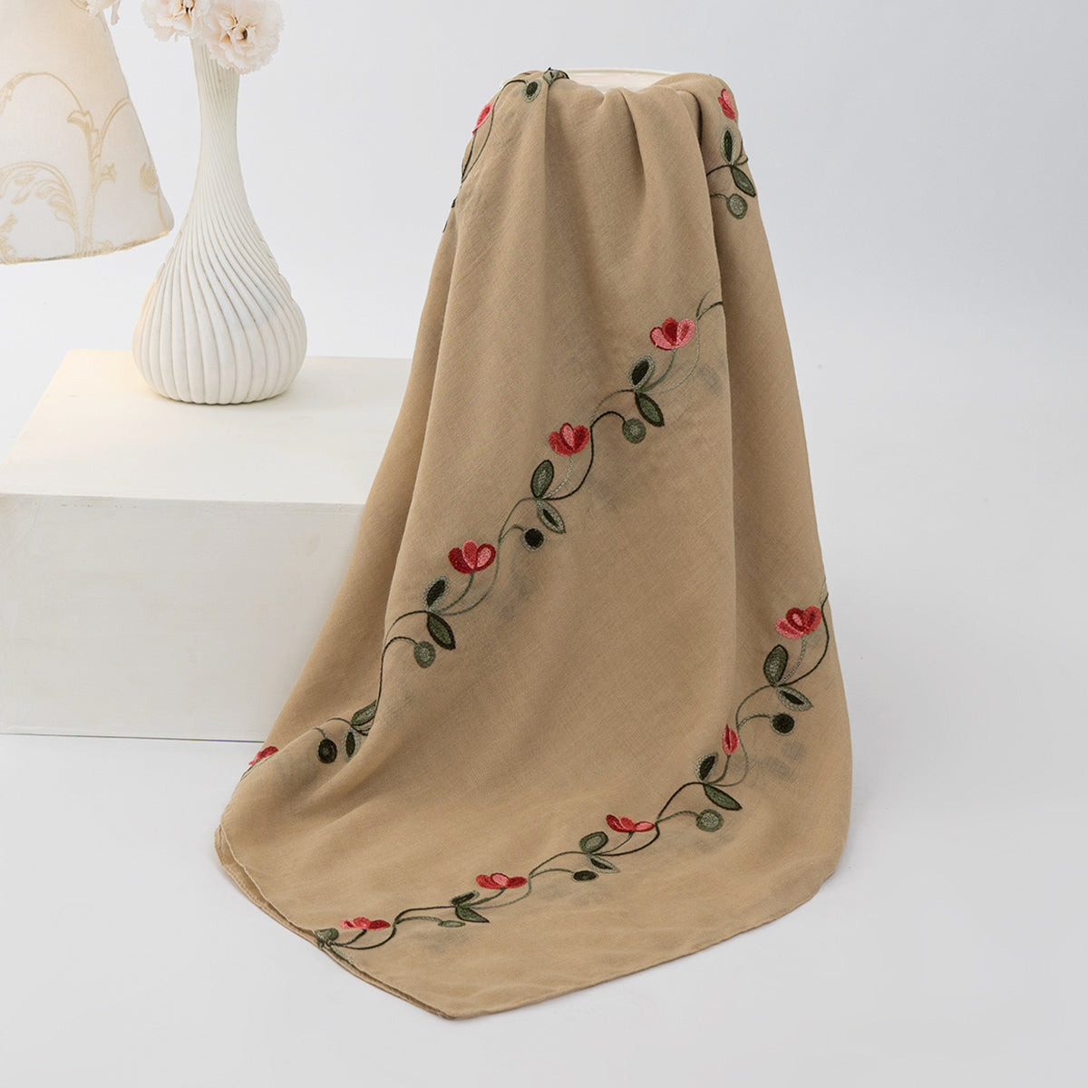 Gardenia Lawn Hijabs - Sand