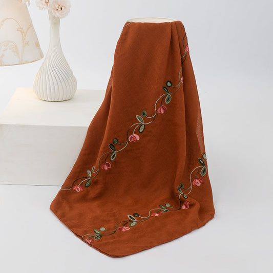 Gardenia Lawn Hijabs - Orange