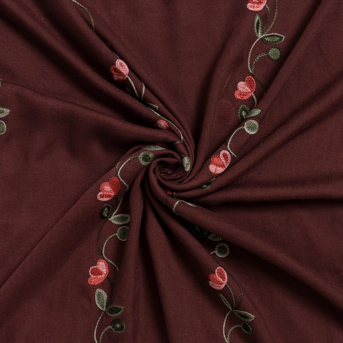 Gardenia Lawn Hijabs - Maroon