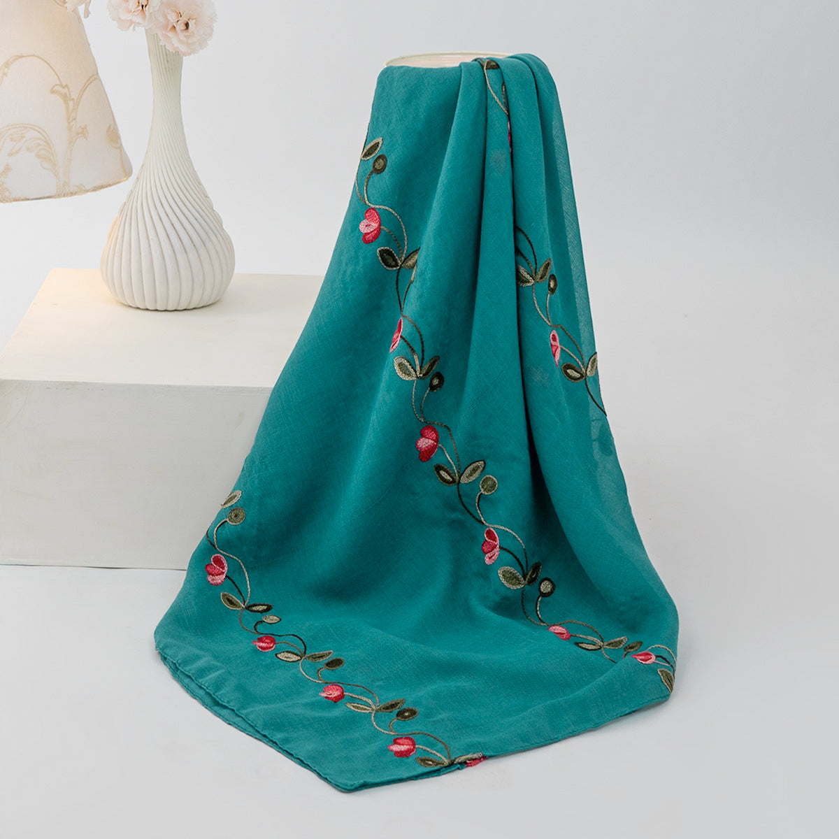 Gardenia Lawn Hijabs - Teal