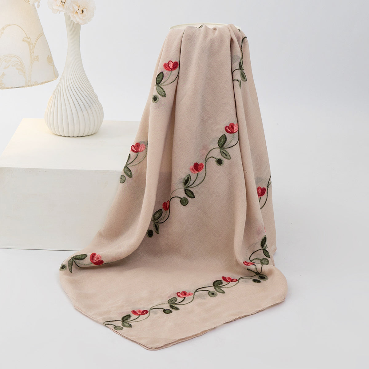 Gardenia Lawn Hijabs - Rose