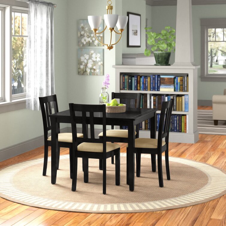 Espresso Gillies 4 - Person Dining Set