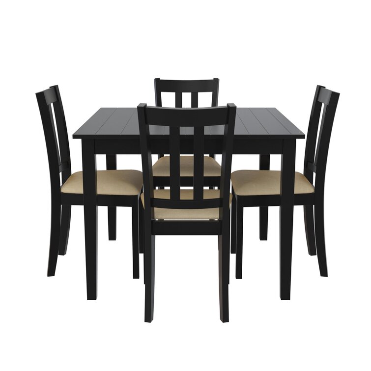 Espresso Gillies 4 - Person Dining Set