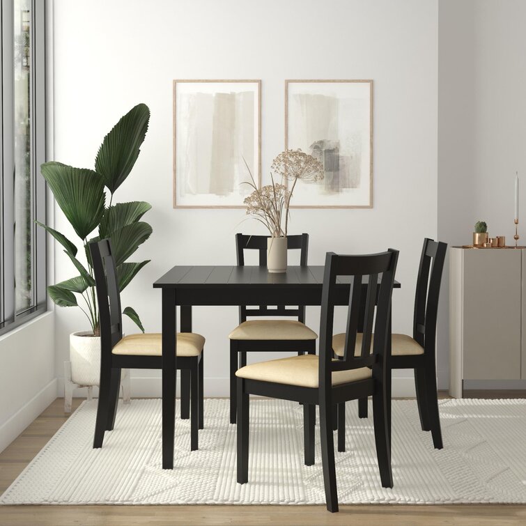 Espresso Gillies 4 - Person Dining Set