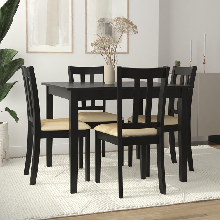 Espresso Gillies 4 - Person Dining Set