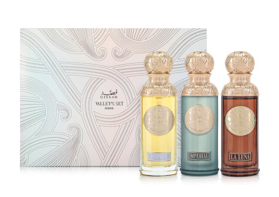 Valley's set 3x50ml I Hudson Valley I  Imperial Valley I  La Luna Valley I Gissah Perfumes